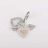 Angel Wing Dangle Charm Bracelet Bangle DIY Jewelry Lady Bracelet