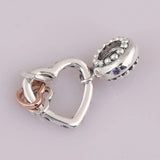 Heart Pendant Dangle Charm for Bracelet Bangle