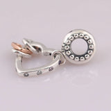 Heart Pendant Dangle Charm for Bracelet Bangle