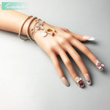 Eternity Link Chain 925 Sterling Silver Bracelet for Women