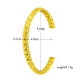 Classic Cuff Bangle for Women Wedding Jewelry