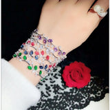 Wreath Bracelet S925 Sterling Cubic Zirconia Fine Jewelry
