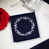 Wreath Bracelet S925 Sterling Cubic Zirconia Fine Jewelry