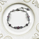 925 Silver Bracelet with Colorful Stones for Women