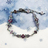 925 Silver Bracelet with Colorful Stones for Women