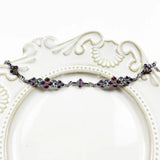 925 Silver Bracelet with Colorful Stones for Women