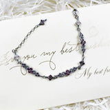 925 Silver Bracelet with Colorful Stones for Women