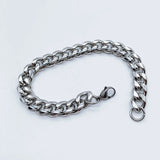 Men's Stainless Steel Cuba Link Chain Bracelet Hip Hop Rock Jewelry