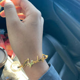 Personalized Steel Name Bracelet for Her