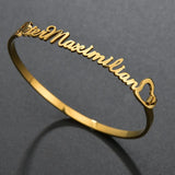 Personalized Steel Name Bracelet for Her