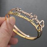 Personalized Steel Name Bracelet for Her