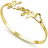 Personalized Steel Name Bracelet for Her