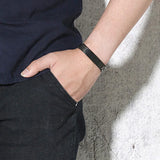 Adjustable Stainless Steel ID Bracelet for Men & Women