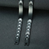Adjustable Stainless Steel ID Bracelet for Men & Women