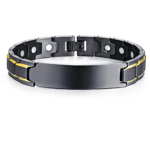 Adjustable Stainless Steel ID Bracelet for Men & Women