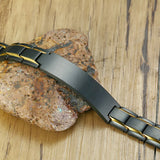 Adjustable Stainless Steel ID Bracelet for Men & Women