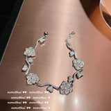 Layered Paperclip Link Chain Bracelets Initial Bracelet for Women Jewelry