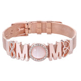 Personalized Mom Bracelet Stainless Steel Watch
