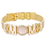Personalized Mom Bracelet Stainless Steel Watch