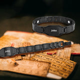 Custom Name and Photo Men Stainless Steel Bracelet