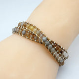 Braided Bracelet Set Beads Wristbands Tribal Linen Cords Wrap Bracelets