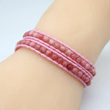 Braided Bracelet Set Beads Wristbands Tribal Linen Cords Wrap Bracelets