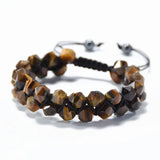 Braided Tiger Eye Stone Bracelet for Chakra Balance