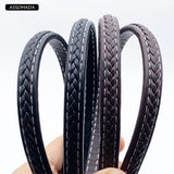 Flat Leather Jewelry Rope For Bracelet Necklace Handcraft Leather Cords