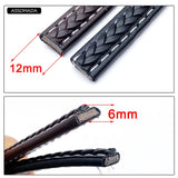 Flat Leather Jewelry Rope For Bracelet Necklace Handcraft Leather Cords
