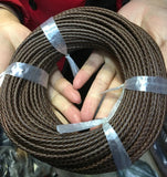 Braided Leather Bolo Cord Round Leather Strip 3/4/5/6mm