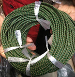 Green Braided Leather Bolo Cord 3mm