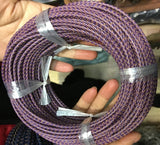 Purple Leather Bolo Cord Round Strip Necklace Bracelet 3mm