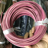 Braided Leather Bolo Cord 3mm Rose and Pink Combined