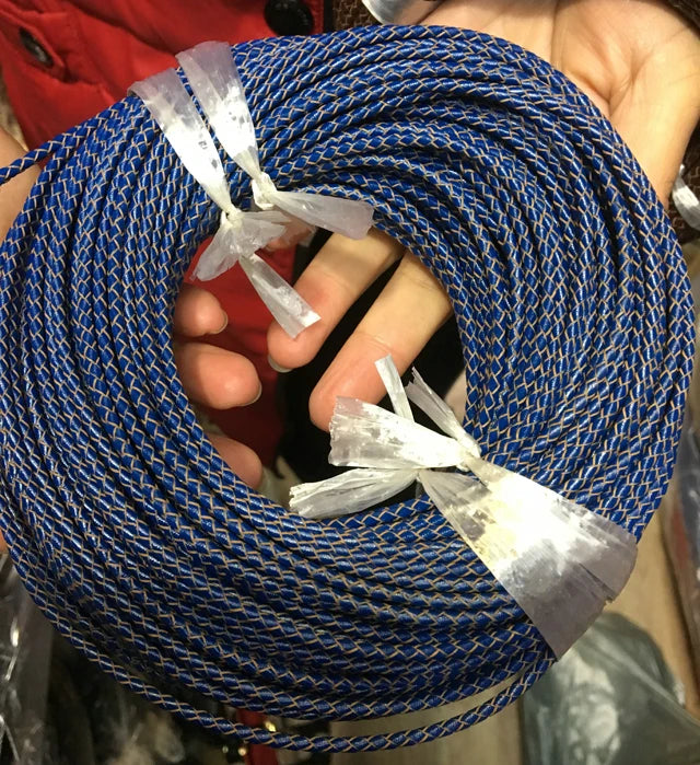 3mm Royal Braided Leather Bolo Cord Round Strip for Necklace Bracelet