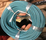 Braided Leather Bolo Cord 3mm for Necklace Bracelet - Sky