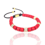 Braided Macrame Bracelet Women Natural Stone Charms Bracelet