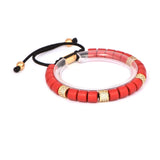 Braided Macrame Bracelet Women Natural Stone Charms Bracelet