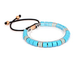 Braided Macrame Bracelet Women Natural Stone Charms Bracelet
