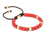 Braided Macrame Bracelet Women Natural Stone Charms Bracelet