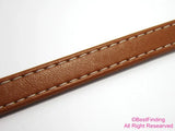 Braided Leather Cord 12x6mm for Men's Bracelet, Brown