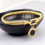Braided Wire Rope Horseshoe Buckle Bracelet