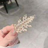Retro Rhinestone Hair Clips For Women Ponytail Headwear