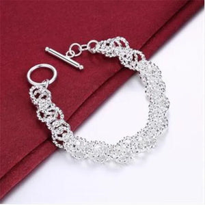 925 Silver Charm Bracelet Wedding Party Jewelry