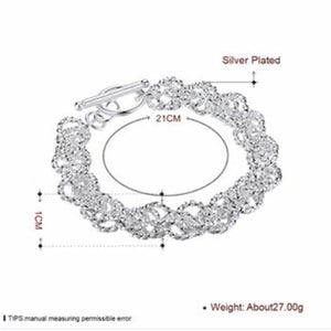 925 Silver Charm Bracelet Wedding Party Jewelry