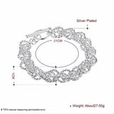 925 Silver Charm Bracelet Wedding Party Jewelry