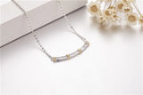 Zircon Cz 925 Sterling Silver Wedding Pendant with Necklace