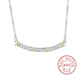 Zircon Cz 925 Sterling Silver Wedding Pendant with Necklace