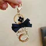 Pearl No.5 Key Rings for Women Car Keychain