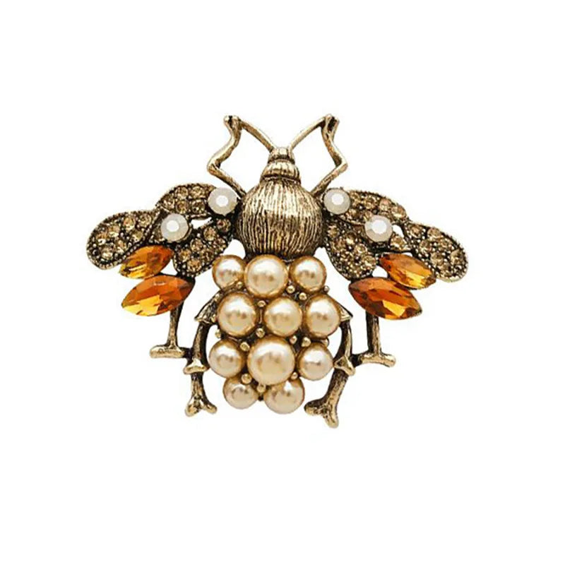 Vintage Bee Brooch Pin Women's Coat Shawl Buckle Insect Jewelry