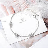 925 Silver Zircon Bracelet For Women Valentines Gift Wedding Jewelry